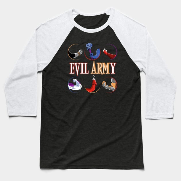 EVIL ARM-Y Baseball T-Shirt by NMdesign